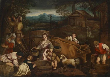 Der Herbst (Weinlese)
